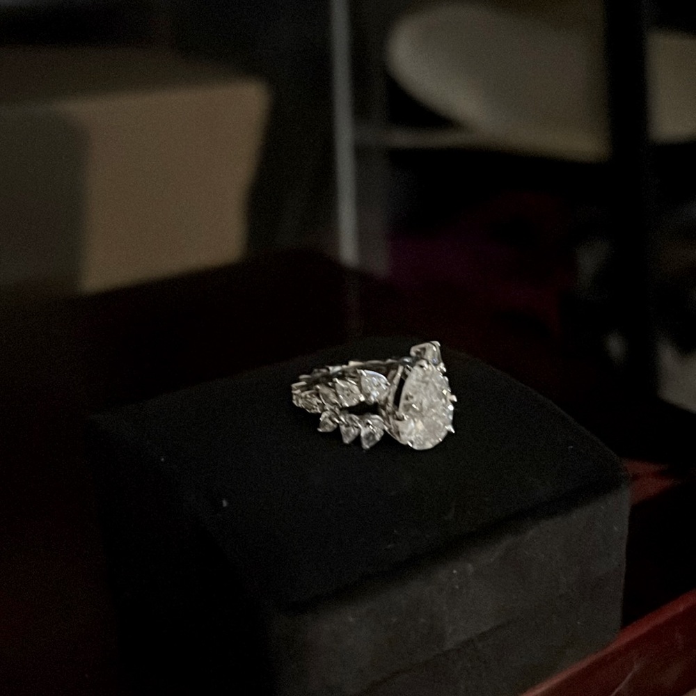 6CT natural diamond engagement ring